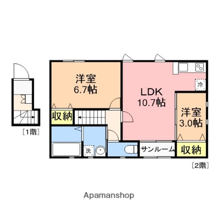スマルティ3号棟の間取り