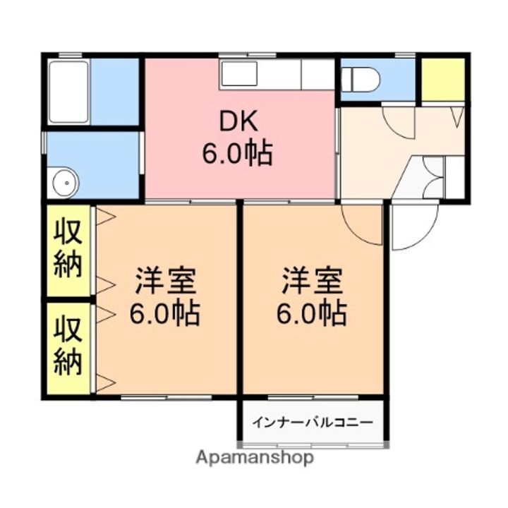 ラベンダーⅠ202の間取り
