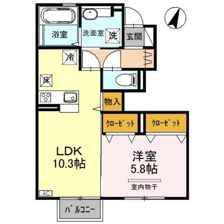 エクセル荻川の間取り