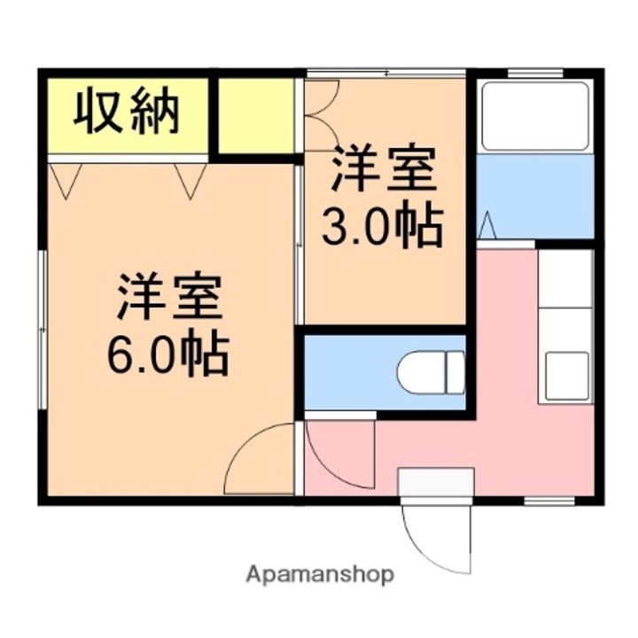 フラット松島201の間取り