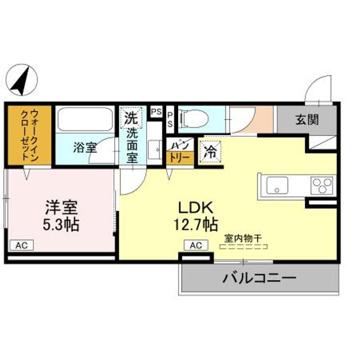 DーROOM上所中の間取り
