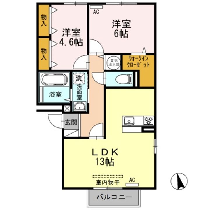 エミネンス Aの間取り