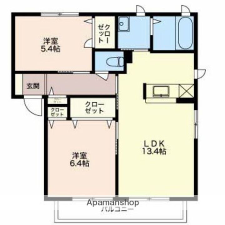 アーバンスクエアBの間取り