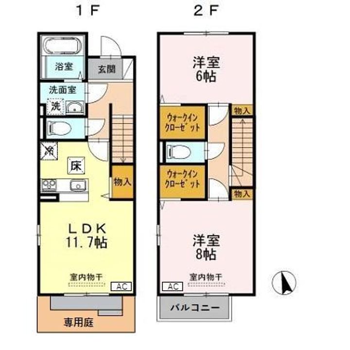 モンステラの間取り