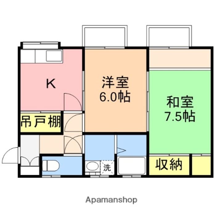 レジデンス・ナカジマA棟203の間取り