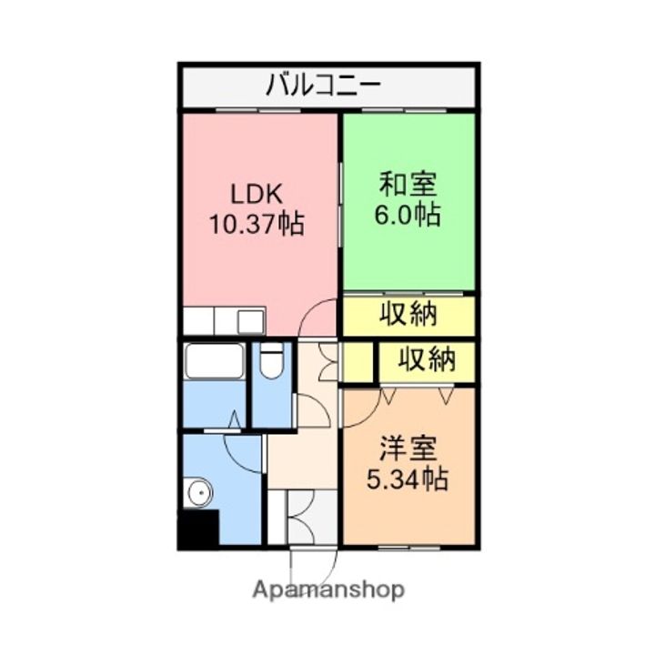 トロワ・リッチェ・ヒロ102の間取り