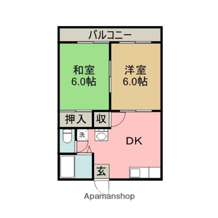 ジュネスⅥの間取り