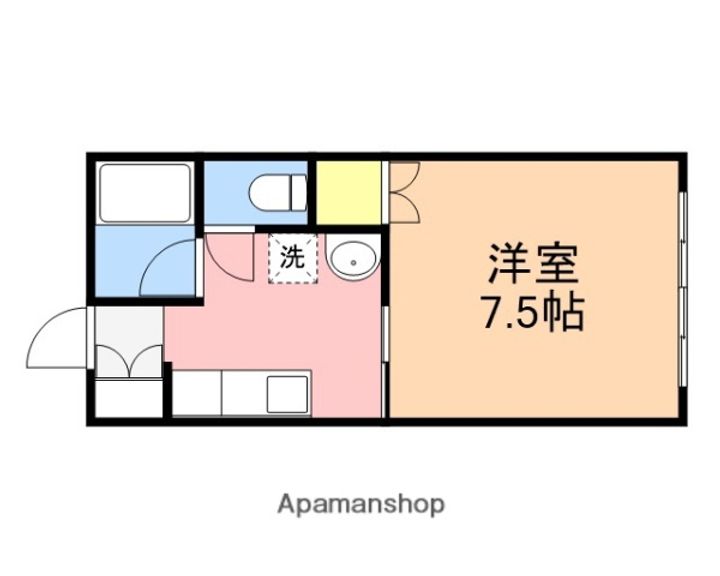 コーポハピネス小針202の間取り