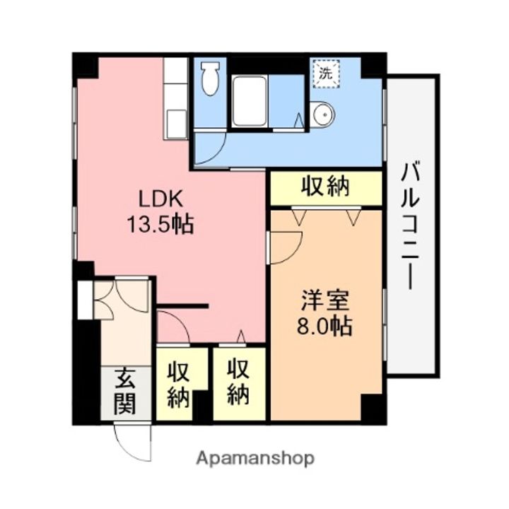 鎌田ビル3-Aの間取り