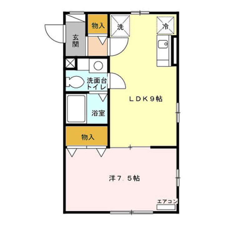 CREST西小針台の間取り