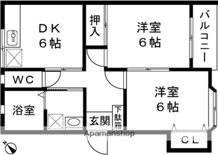 スプリングハイツ203の間取り
