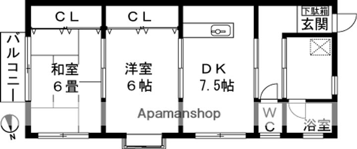 メゾンエル201の間取り
