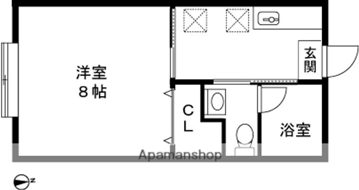 ユニメゾンⅡ203の間取り