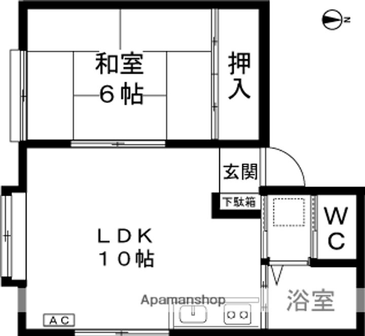 ファミールサンワ今町203の間取り