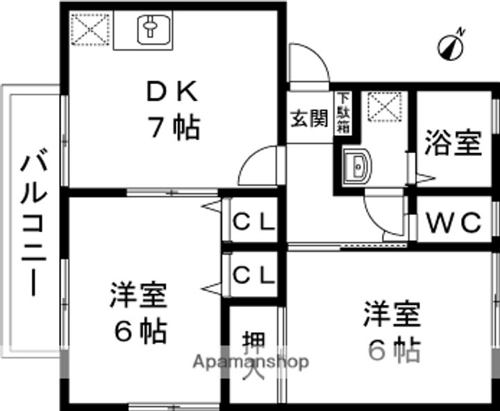 ウィステリアC101の間取り