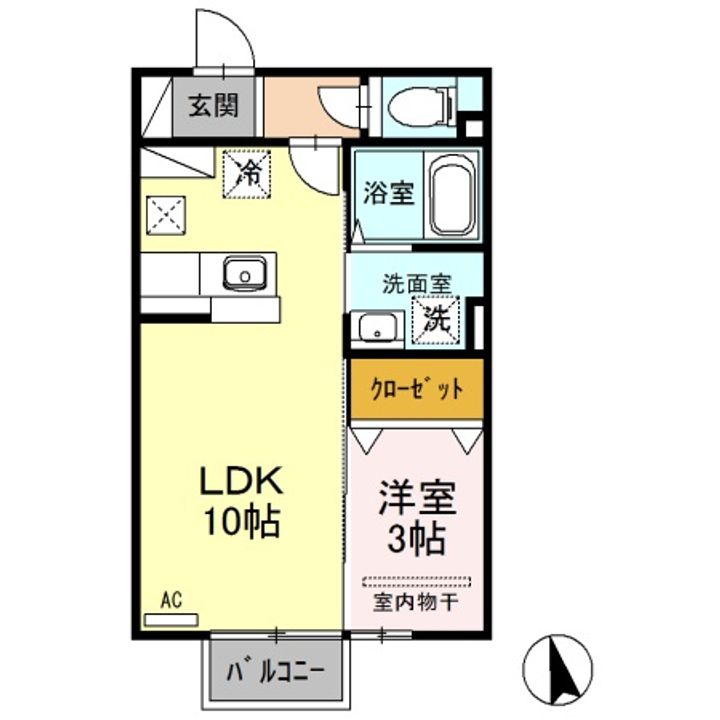 セジュール土合の間取り