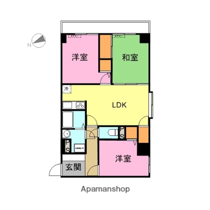 リバーヴュー長岡の間取り