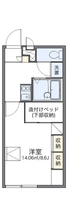 レオパレスグランドール209の間取り