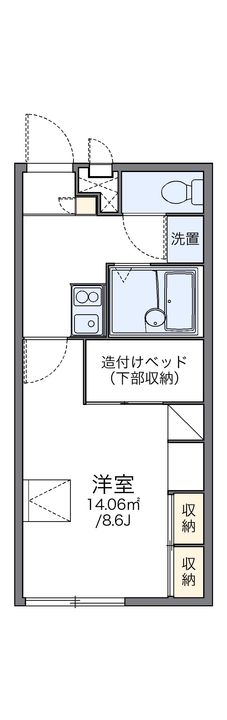 レオパレスMの間取り