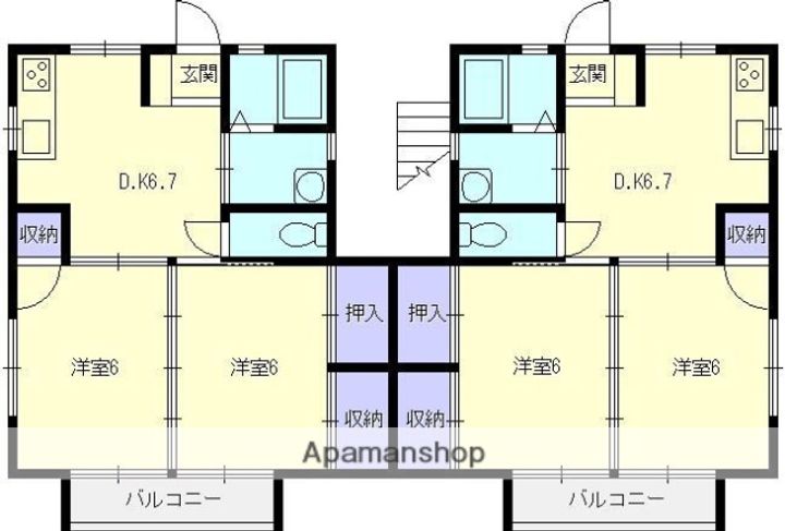 三並ハイツの間取り