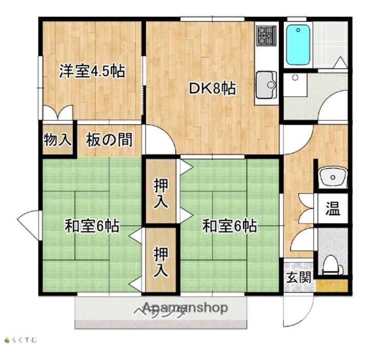 ノーブルハイム喜多町Aの間取り