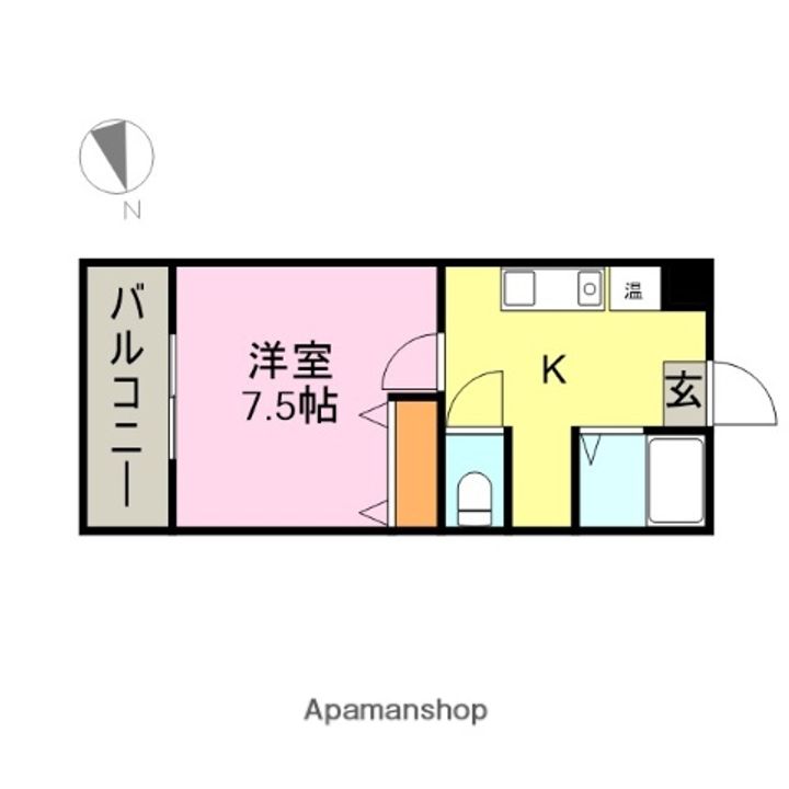 グレイス中島202の間取り