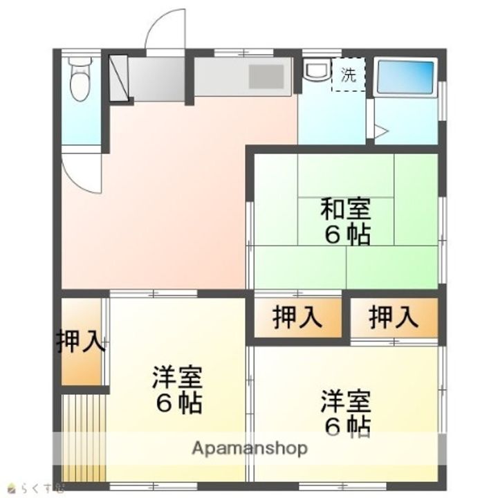 コーポひがし202の間取り