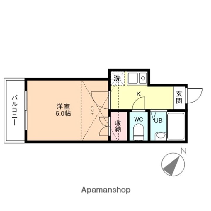 富山県富山市西長江本町の賃貸アパートの間取り