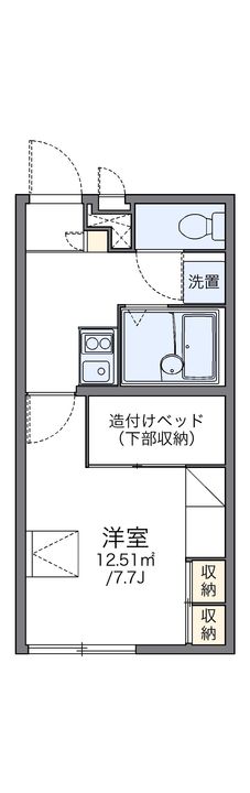 レオパレスRED Ⅱ108の間取り