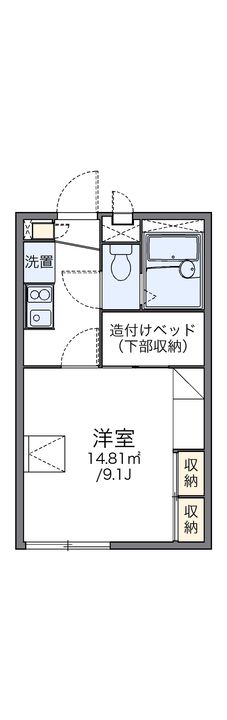 レオパレス京浜建物水橋ハイムB205の間取り