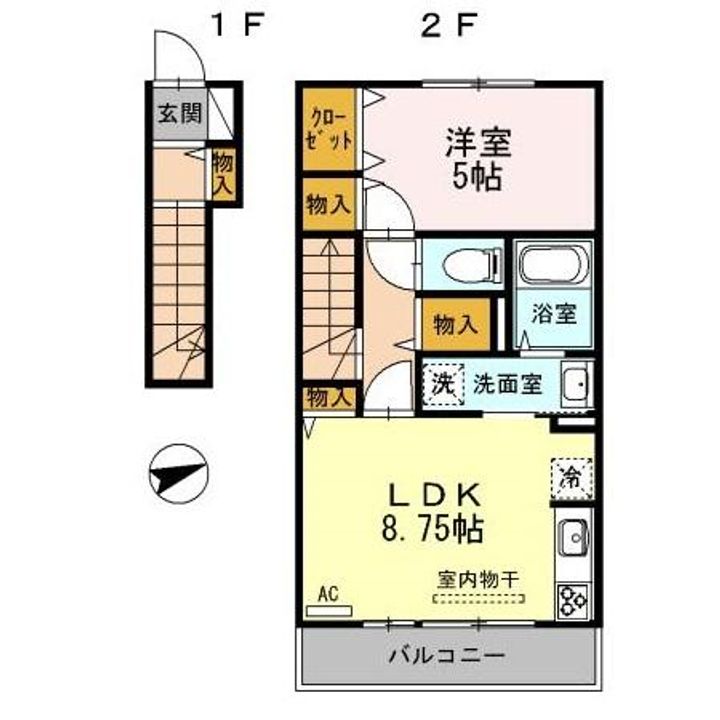 DーROOM青島の間取り