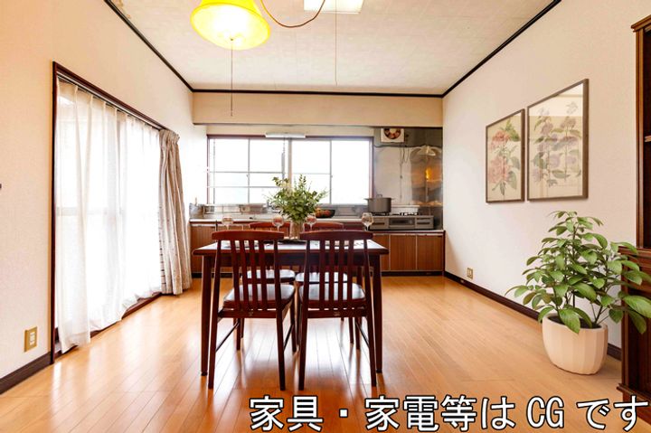 富山県射水市三ケ(一戸建)の賃貸物件戸建ての居間