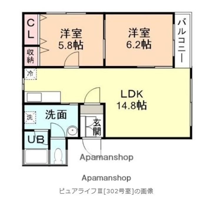 ピュアライフⅢの間取り