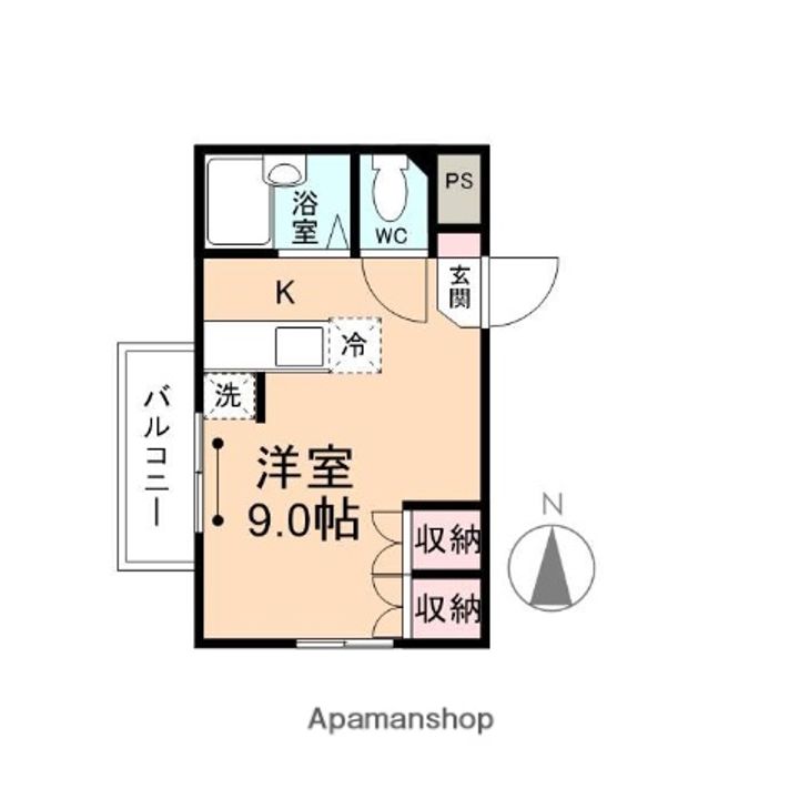 富山県富山市小島町の賃貸マンションの間取り
