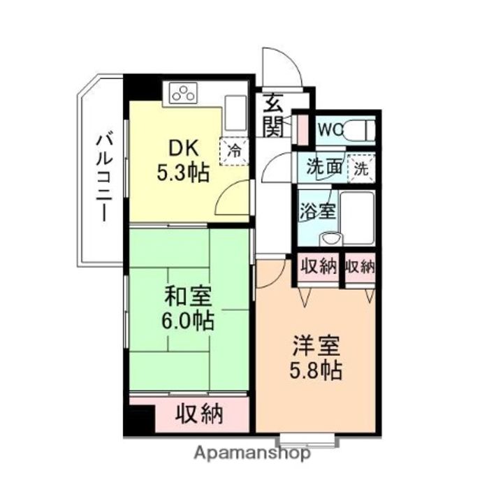ダイアパレス城北612の間取り