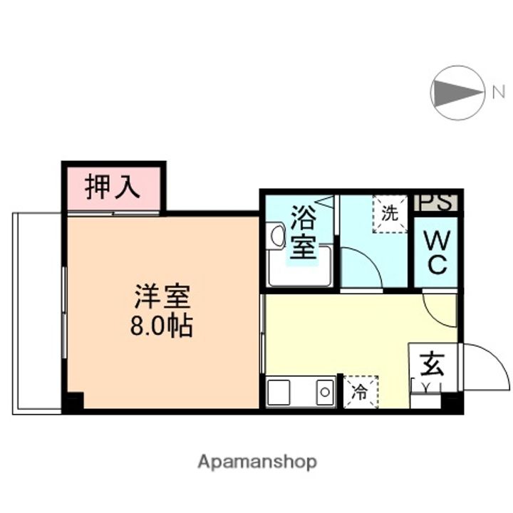 コーポサンレスト205の間取り