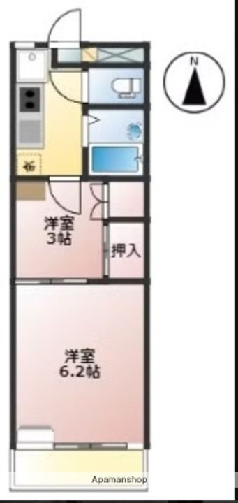 メゾン八尾の間取り