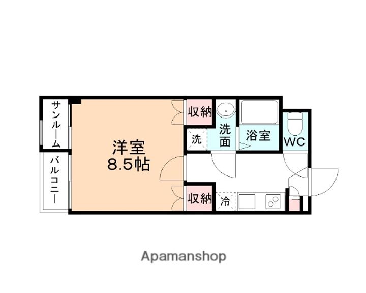 富山県富山市婦中町下轡田の賃貸マンションの間取り