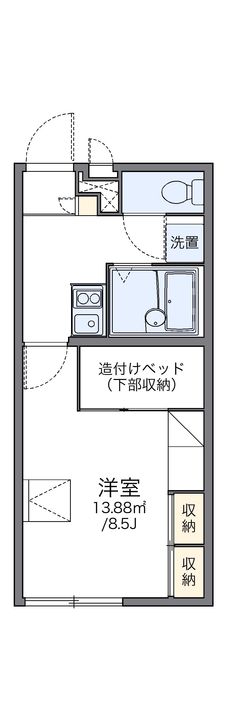 レオパレスSAKAI106の間取り