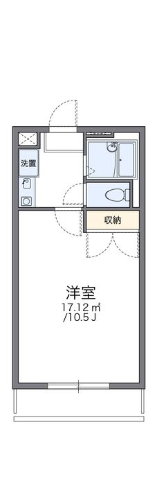 レオパレスKOIZUMIーⅡ102の間取り