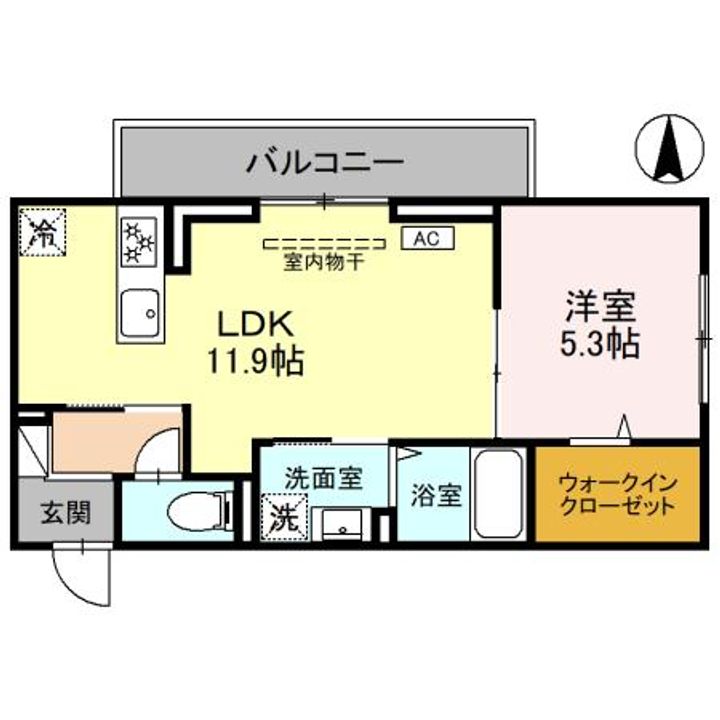 JADE朝日の間取り