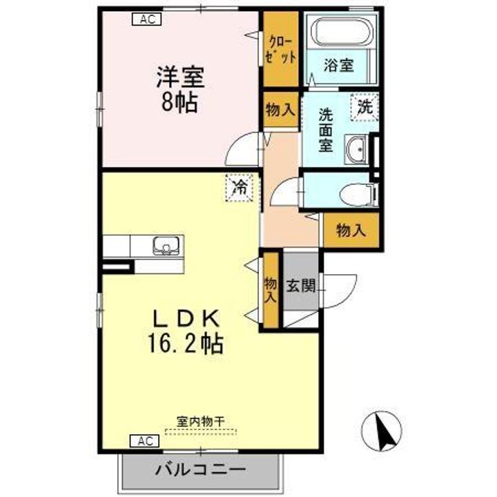 ロイヤルガーデン B棟の間取り