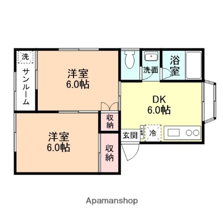 コートイングの間取り