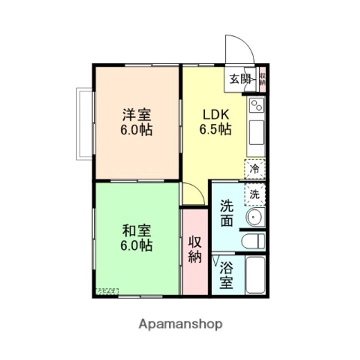 山内アパートの間取り