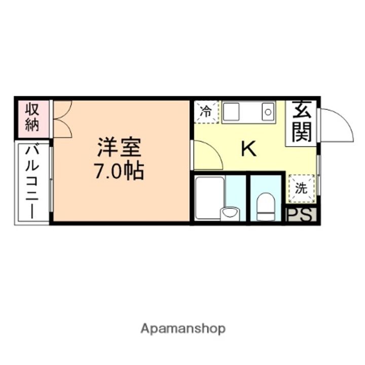 ハイ・アメニティ川原本町206の間取り