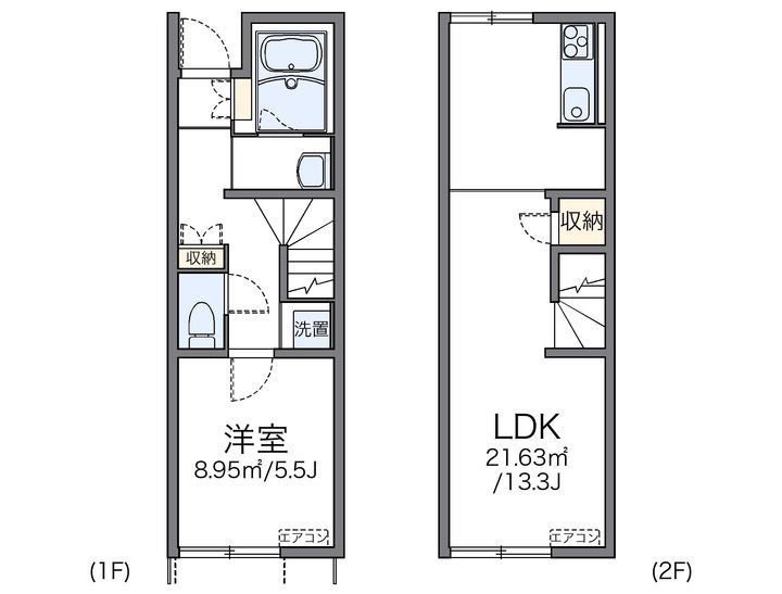 レオネクストグリーンパーク姫野106の間取り