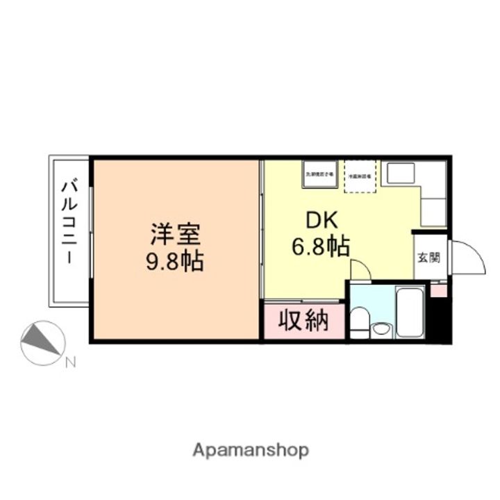 駅前ハイツの間取り
