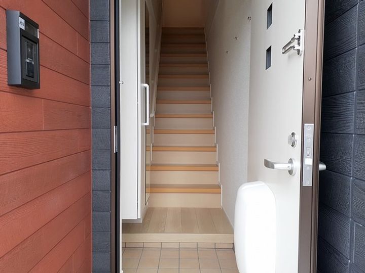 アザレアEASTの玄関