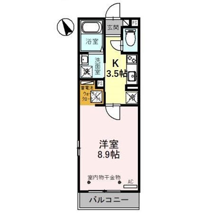 ハイエストヒル B棟の間取り