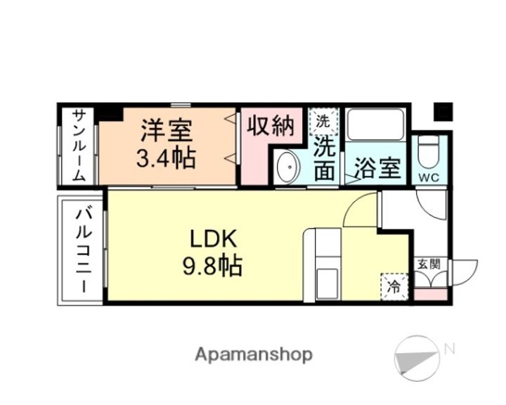 カナルパークコートⅣの間取り